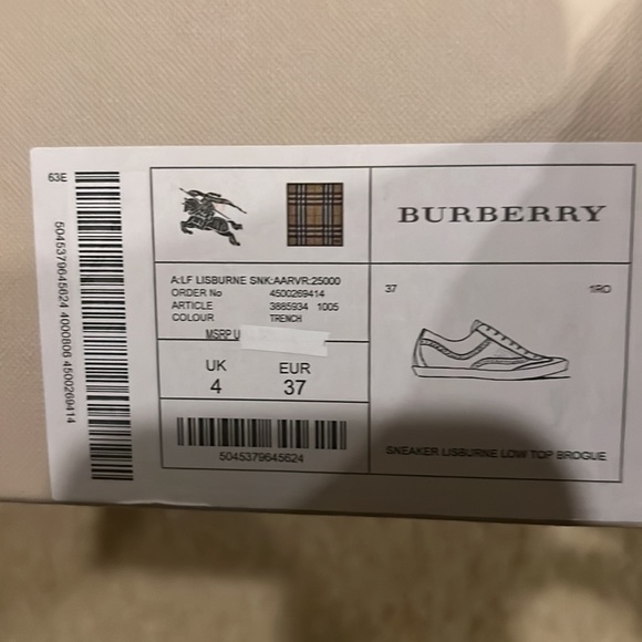 Burberry women sneakers - Picture 4 of 4